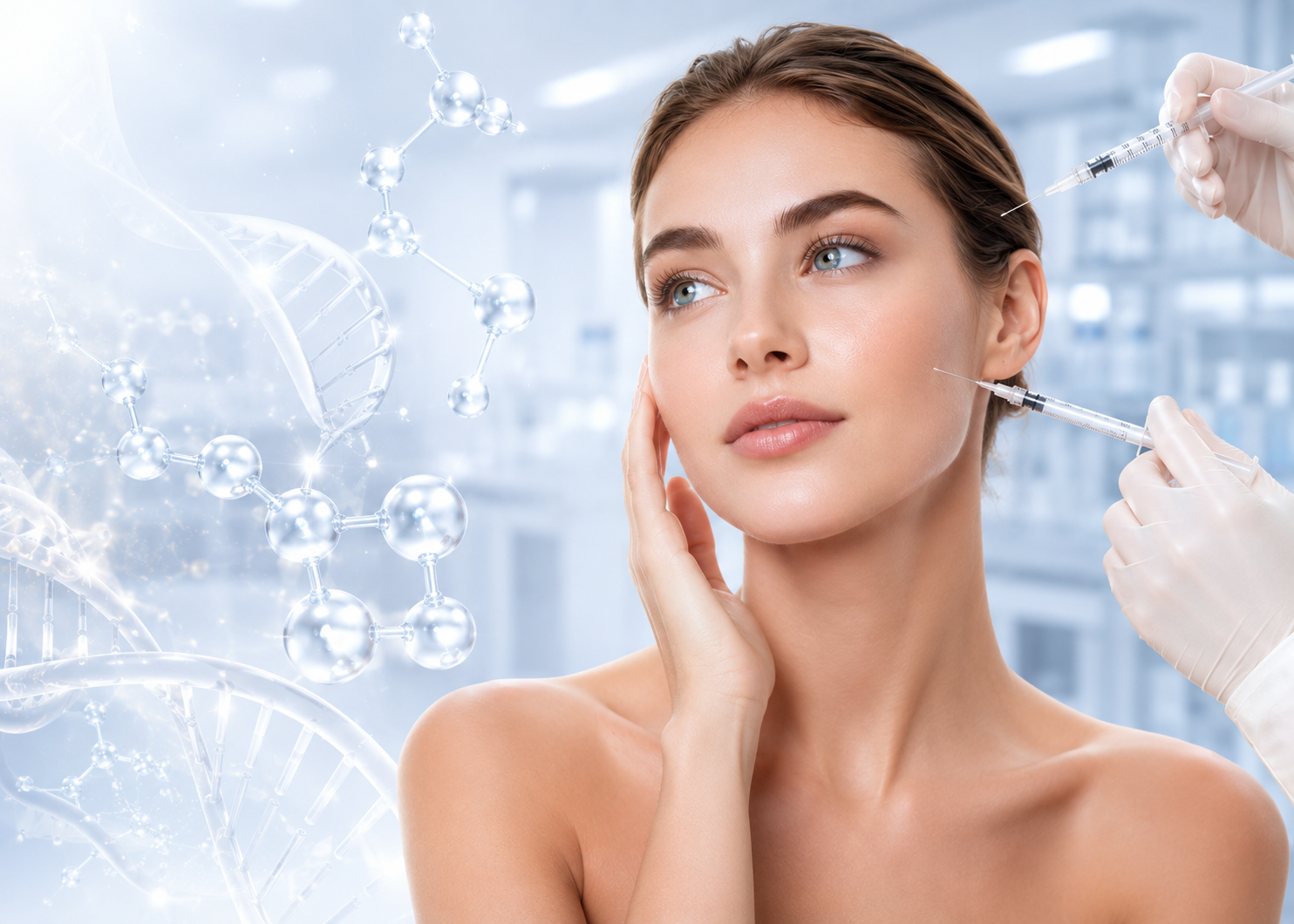 Mesogel skin support treatment in a professional aesthetic setting